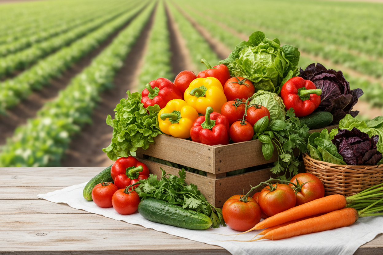 generate a high quality banner for my vegetables store 