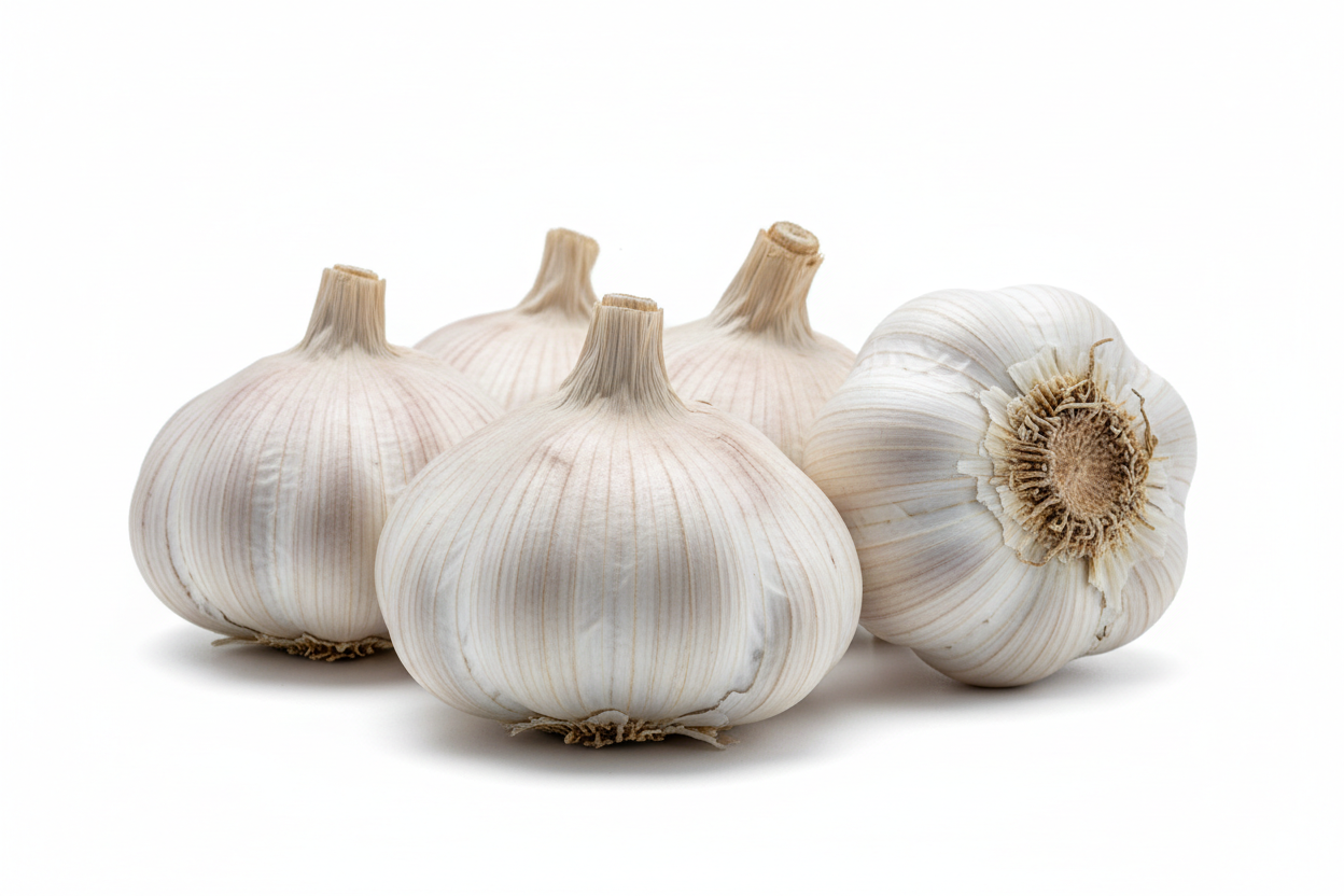 generate clear and high quality image of garlic for my shopify grocery store